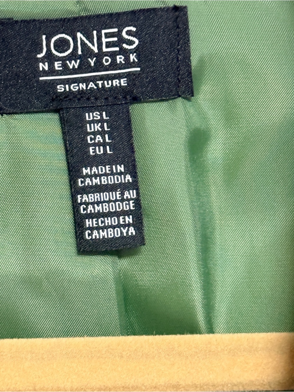 Jones New York Green Open-Front Blazer Jacket - Picture 4 of 7